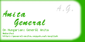 anita general business card